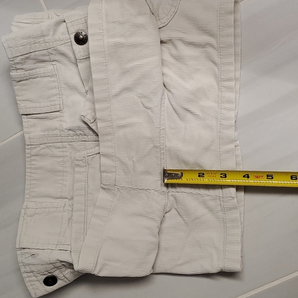 VINTAGE Corduroy American Eagle Outfitters Off-White Shorts Sz 6 EUC - Picture 10 of 13